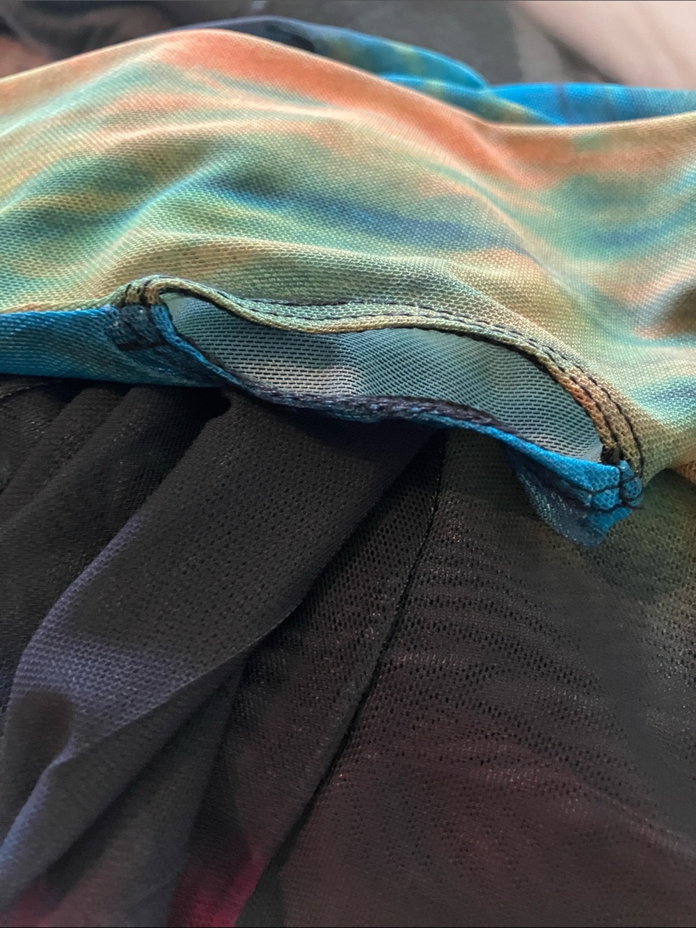 AFRM Mesh Long Sleeve Mock Neck Top XL - Picture 3 of 6